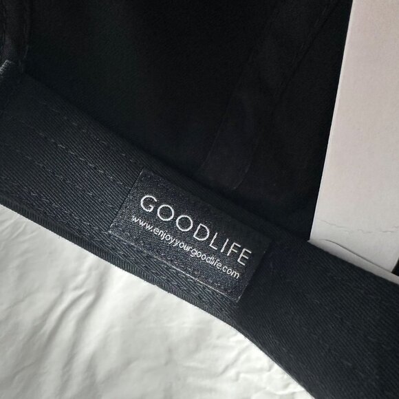 Goodlife Black Curved Brim Box Logo Adjustable Baseball Cap Casual Hat - Picture 7 of 9